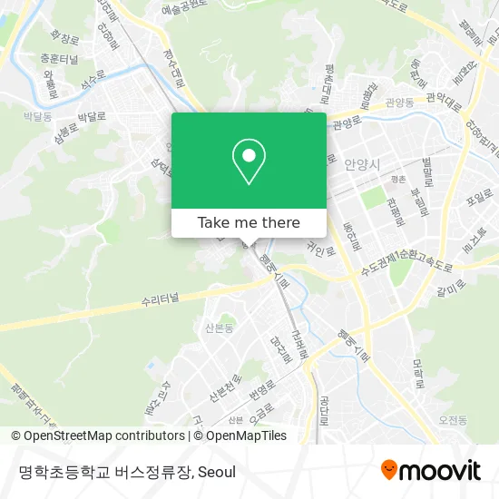 명학초등학교 버스정류장 map