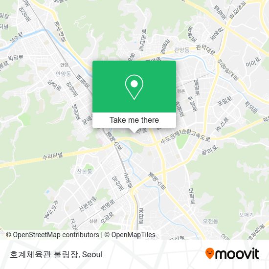 호계체육관 볼링장 map