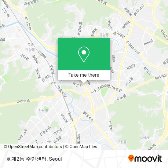 호계2동 주민센터 map