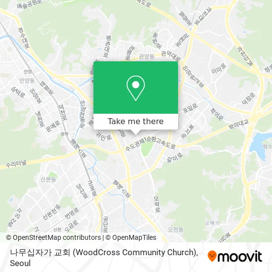 나무십자가 교회 (WoodCross Community Church) map