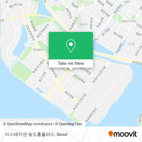 티스테이션 송도홈플러스 map