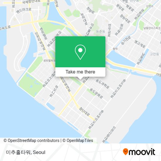 미추홀타워 map