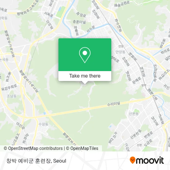 창박 예비군 훈련장 map