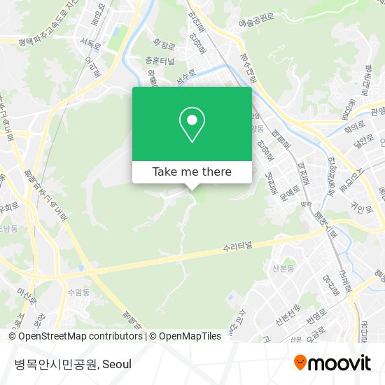 병목안시민공원 map