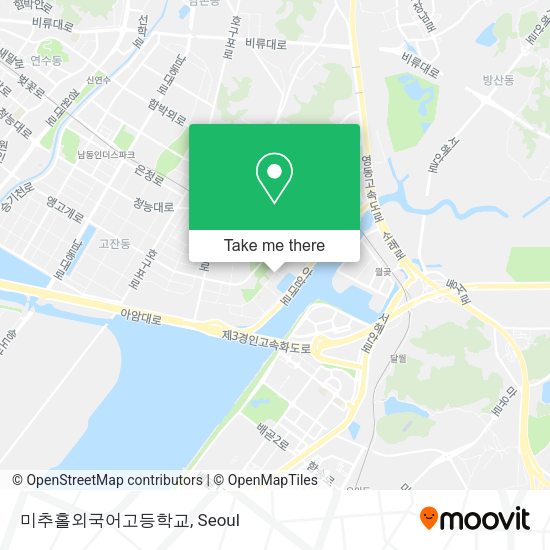 미추홀외국어고등학교 map
