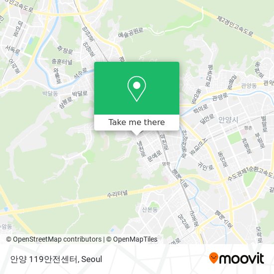 안양 119안전센터 map