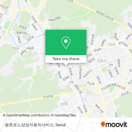 평촌르노삼성자동차서비스 map