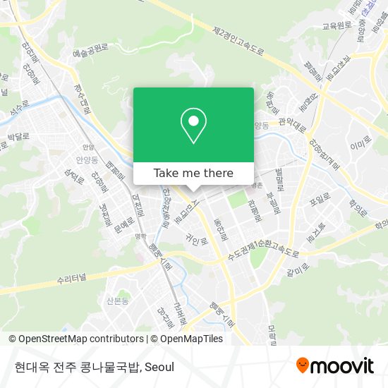 현대옥 전주 콩나물국밥 map