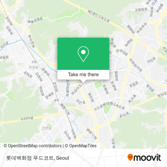 롯데백화점 푸드코트 map