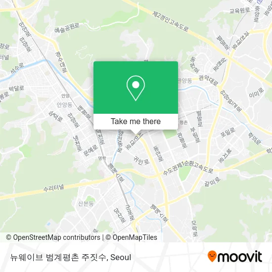 뉴웨이브 범계평촌 주짓수 map