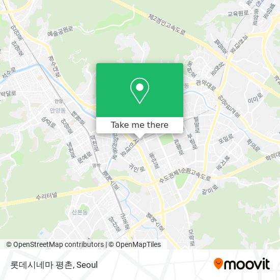 롯데시네마 평촌 map