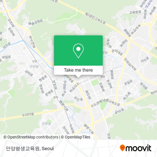 안양평생교육원 map