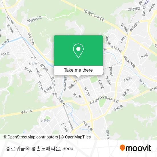 종로귀금속 평촌도매타운 map