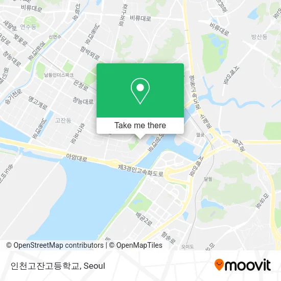 인천고잔고등학교 map