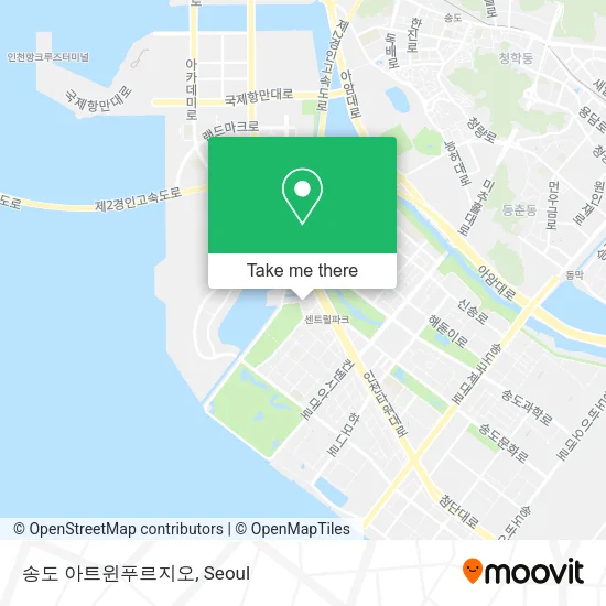 송도 아트윈푸르지오 map