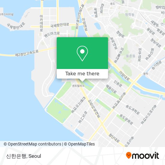 신한은행 map