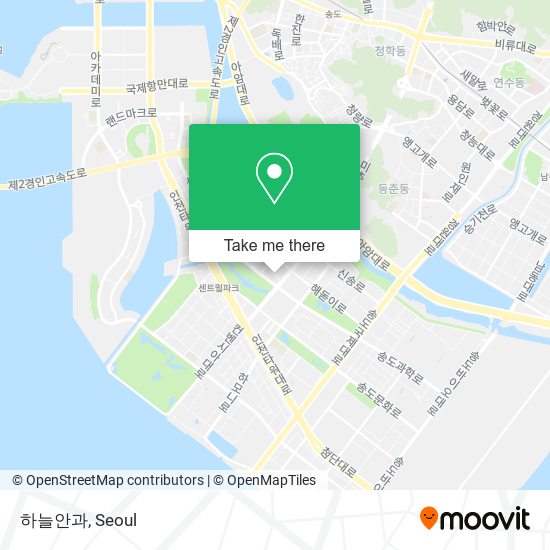 하늘안과 map