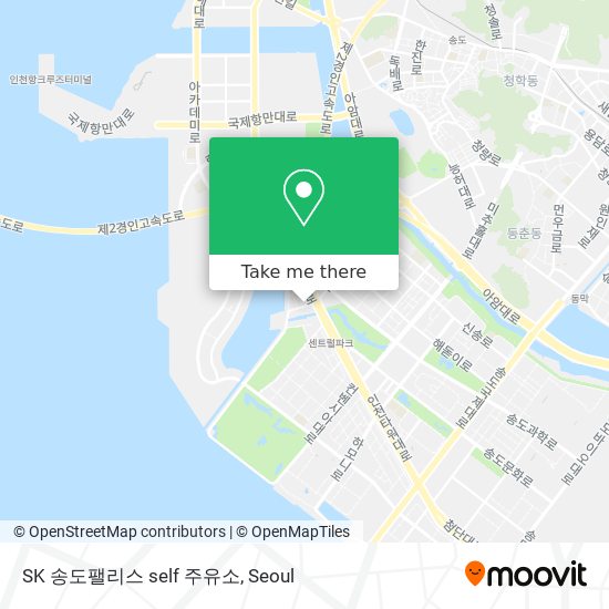 SK 송도팰리스 self 주유소 map