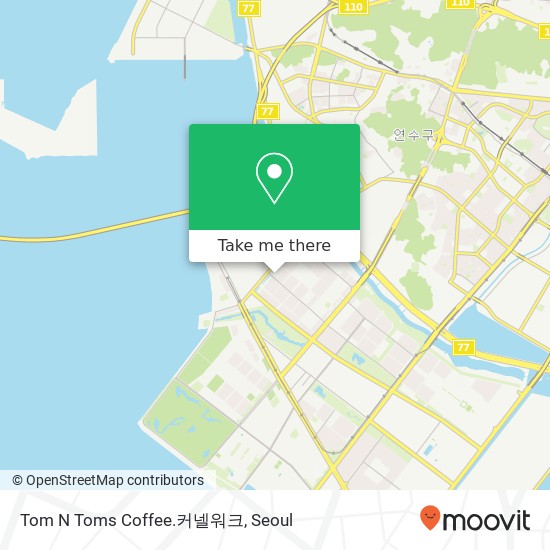 Tom N Toms Coffee.커넬워크 map