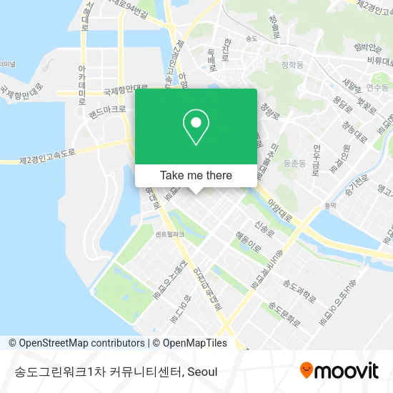 송도그린워크1차 커뮤니티센터 map