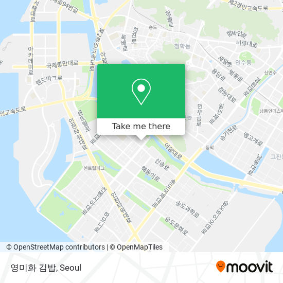 영미화 김밥 map