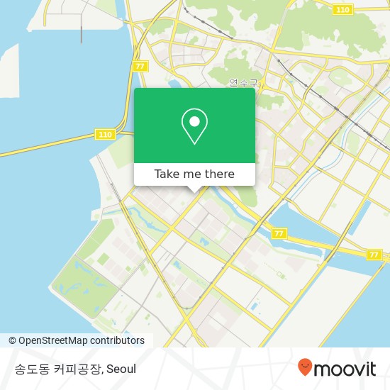 송도동 커피공장 map