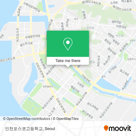 인천포스코고등학교 map