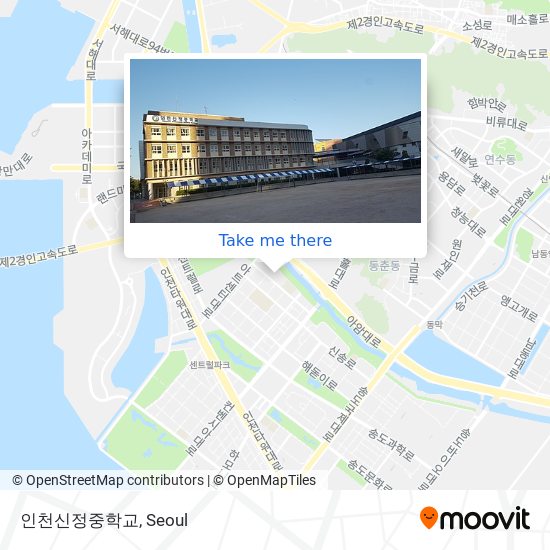 인천신정중학교 map