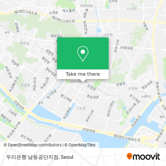 우리은행 남동공단지점 map