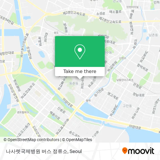 나사렛국제병원 버스 정류소 map