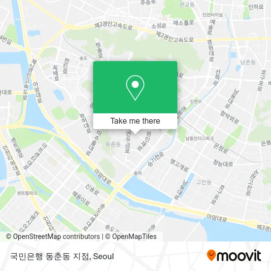 국민은행 동춘동 지점 map