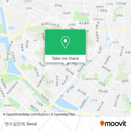 연수김안과 map