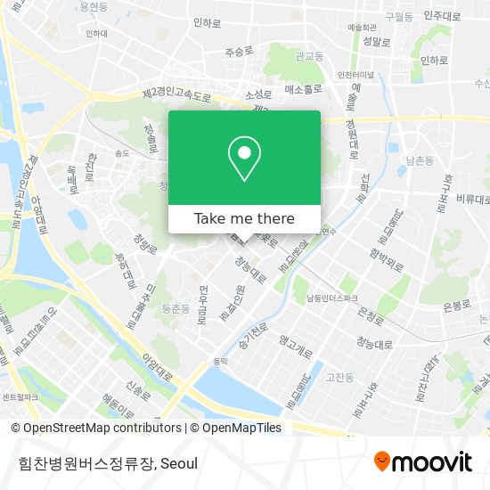 힘찬병원버스정류장 map