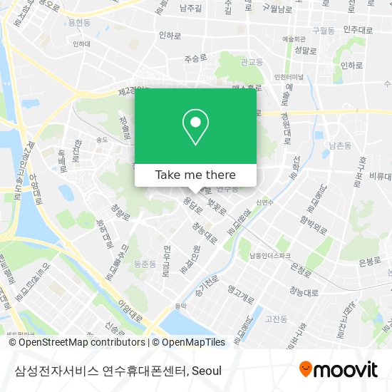삼성전자서비스 연수휴대폰센터 map