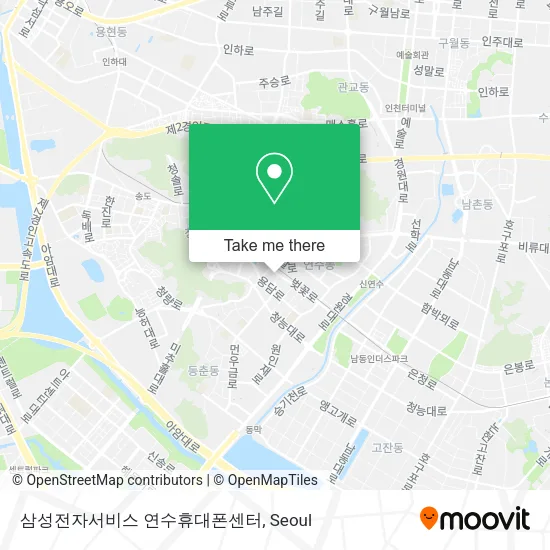 삼성전자서비스 연수휴대폰센터 map