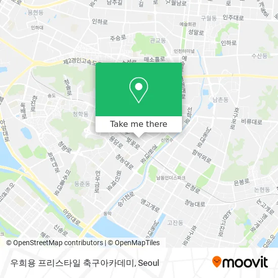 우희용 프리스타일 축구아카데미 map