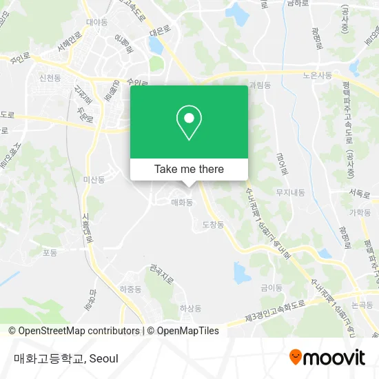 매화고등학교 map