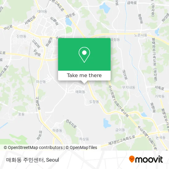 매화동 주민센터 map