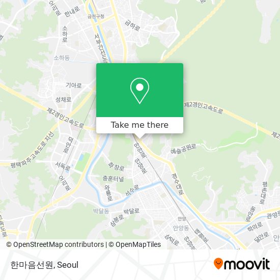 한마음선원 map