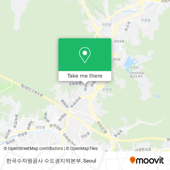 한국수자원공사 수도권지역본부 map