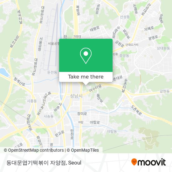 동대문엽기떡볶이 자양점 map