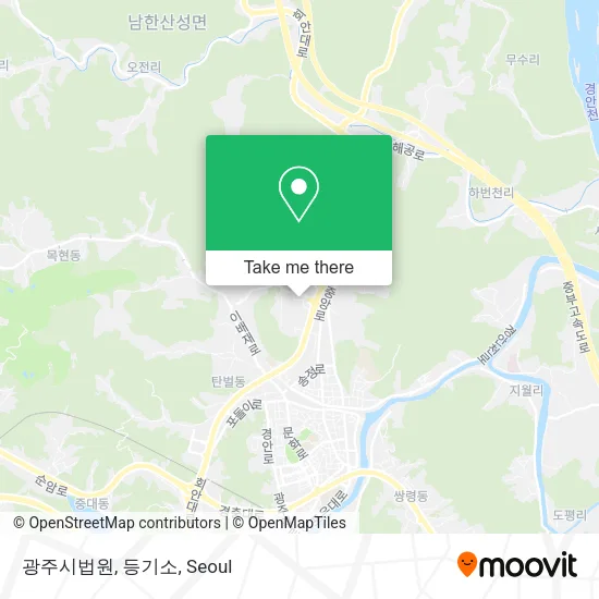 광주시법원, 등기소 map