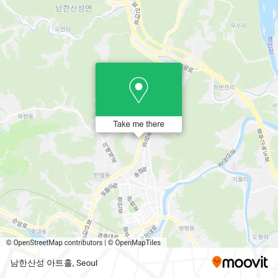 남한산성 아트홀 map
