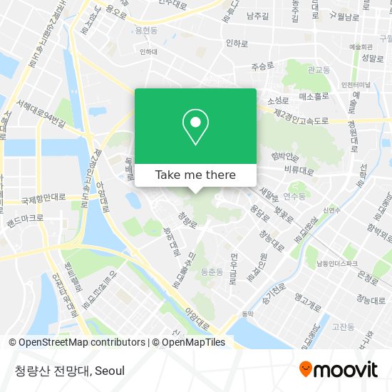 청량산 전망대 map