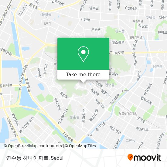 연수동 하나아파트 map