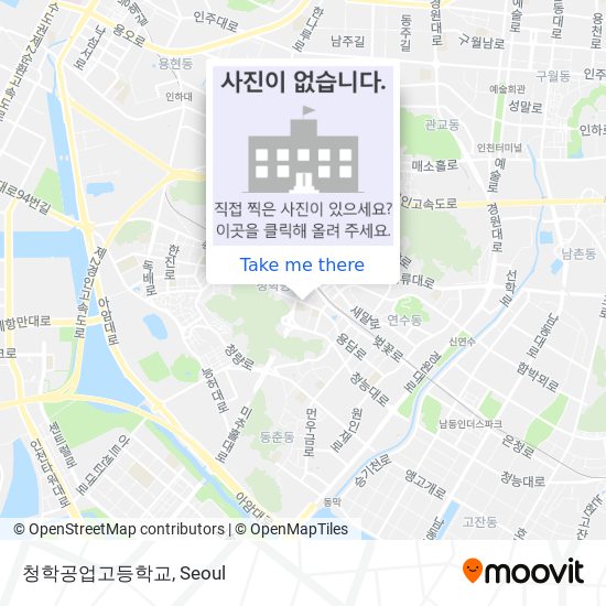 청학공업고등학교 map