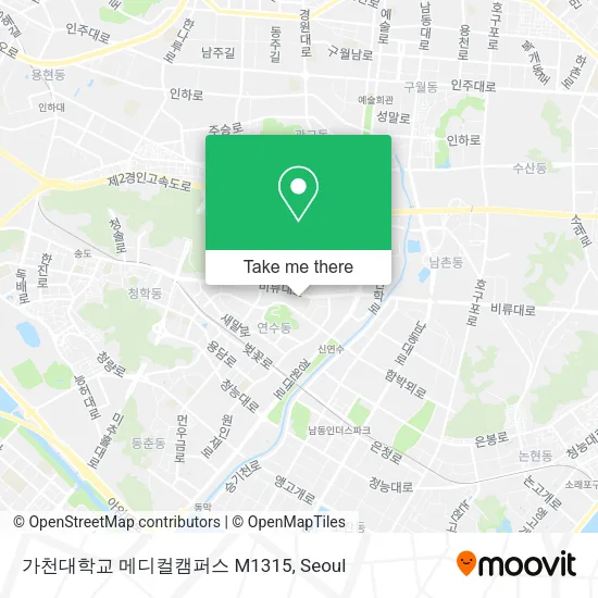 가천대학교 메디컬캠퍼스 M1315 map