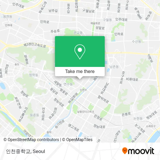 인천중학교 map