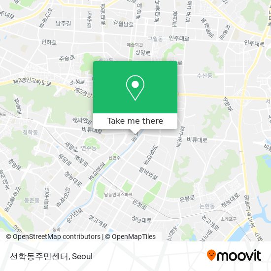 선학동주민센터 map