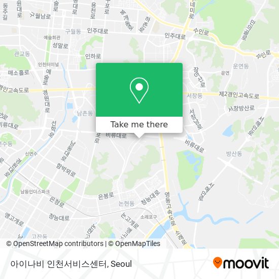 아이나비 인천서비스센터 map